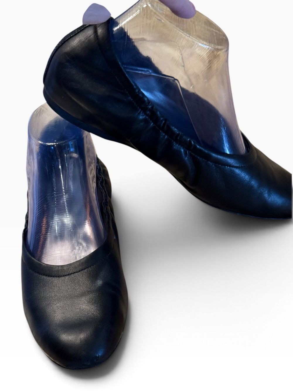 Rockport Total Motion Luxe Women’s size 7.5 Black Leather Ballet Flats